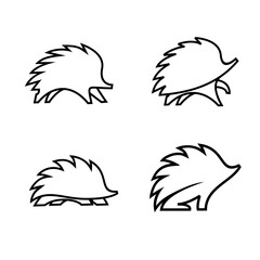 Hedgehog Logo icon design illustration