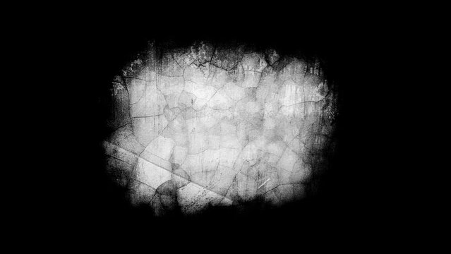 4k video stock.  Abstract grunge texture of grainy wall. Highly realistic background. Material cracked surface of wall texture. Chroma key or blackscreen
