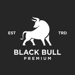 Bull logo icon design illustration