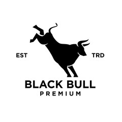 Bull logo icon design illustration