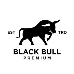 Bull logo icon design illustration