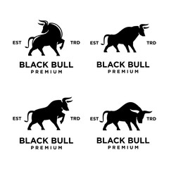 Obraz premium Bull logo icon design illustration