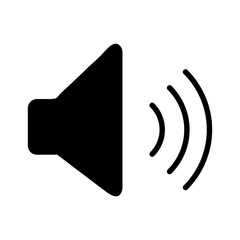Sound icon, speaker icon. Sound vector icon, music volume icon flat trendy style illustration on white background..eps