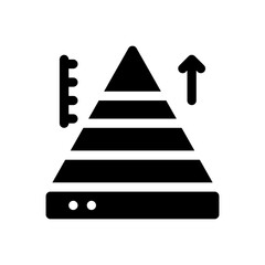 pyramid glyph icon