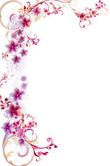 wedding frame border emptypage Whitebackground