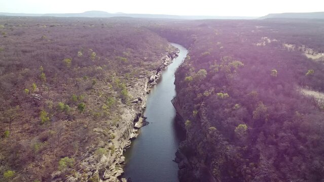 imagens a&eacute;reas do C&acirc;nion do Rio Poti, em Buriti dos Montes, Piau&iacute;