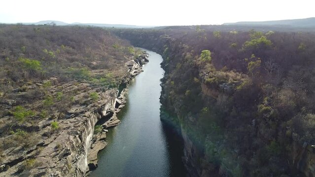 imagens a&eacute;reas do C&acirc;nion do Rio Poti, em Buriti dos Montes, Piau&iacute;
