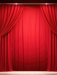 stage curtain, stage background, red background, curtain texture, scenic background
