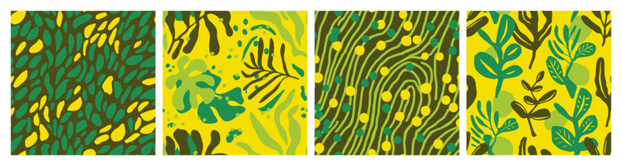 Bright Seamless Fashion Plant Fabrics Art. Hippie Repeated Decoration Tree Textile, Seamless Backdrop. Orange - 669120003