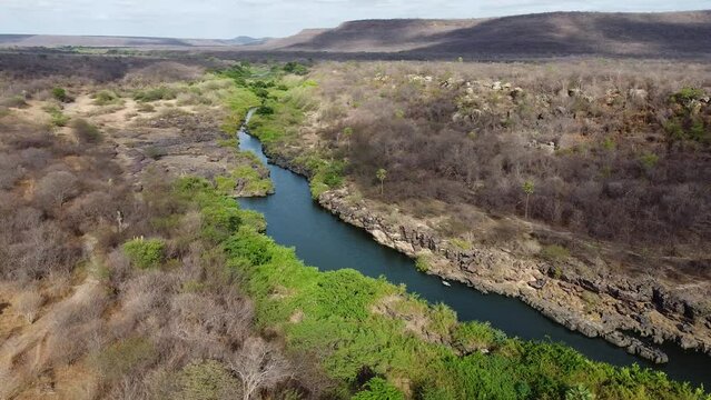 imagens a&eacute;reas do C&acirc;nion do Rio Poti, em Buriti dos Montes, Piau&iacute;