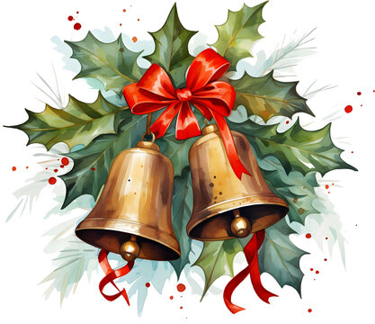Jingle Bell Watercolor Images – Browse 2,601 Stock Photos, Vectors, and  Video