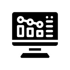 bar chart glyph icon
