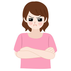 girl feeling angry