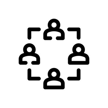 workgroup line icon