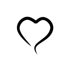 heart logo with vintage design