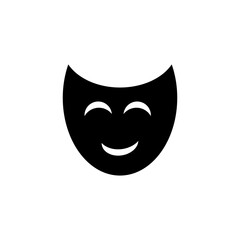 Theater mask icon. Vector flat trendy style illustration on white background..eps