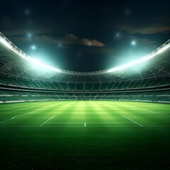cricket stadium background ai generative