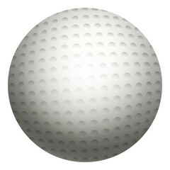 Golf ball. Game club symbol. Realistic logo