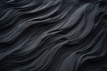 Fotobehang Black sand dune © Оксана Олейник