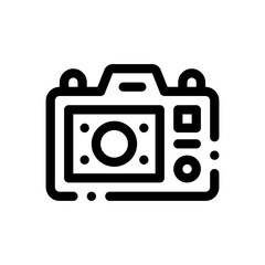 photo camera line icon