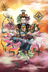 Avalokitesvara Bodhisattva (Wall painting)