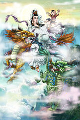 Avalokitesvara Bodhisattva (Wall painting)