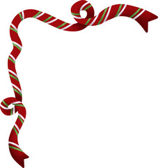  christmas cane ribbon celebration decoration