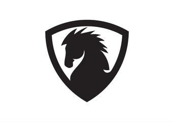 	animal, black, defense, design, elegance, elegant, face, graphic, guard, head, horse, horse logo, icon, illustration, logo, luxurious, luxury, mascot, protect, secure, security, shield, stallion, 