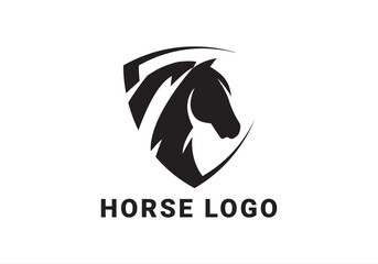 	animal, black, defense, design, elegance, elegant, face, graphic, guard, head, horse, horse logo, icon, illustration, logo, luxurious, luxury, mascot, protect, secure, security, shield, stallion, 