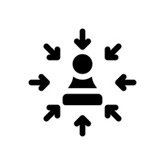 strategy glyph icon