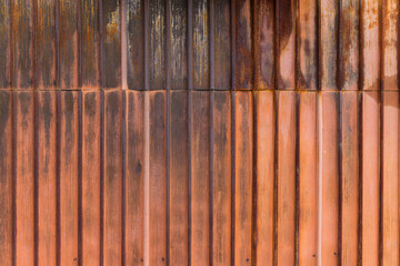 background of a rusty corrugated iron wall
