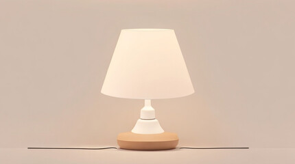 lamp on the table