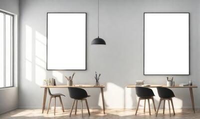 This chic Scandinavian-inspired space invites you to unwind while surrounded by beautiful interior props and artful displays.