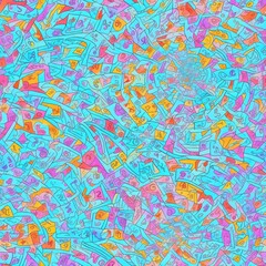 Fototapeta na wymiar Abstract colored seamless pattern. AI generated.