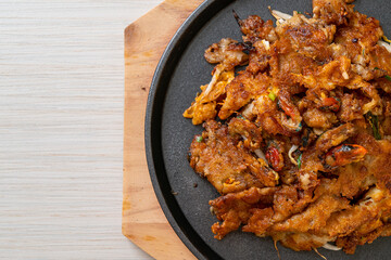 Crispy Fried Mussel Pancake