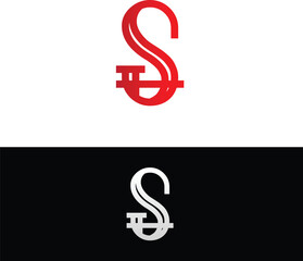 Abstract illustration of Letter S