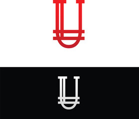 Abstract illustration of Letter U