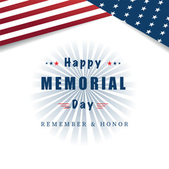 USA 2024 Happy memorial day Event Banner, background, card, poster design. Presidential Elections 2024 Banner with American colors design and typography. Vote day, November 5. US Election.