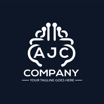 AJC logo design initial creative letter logo. AJC unique letter logo design. AJC vector logo simple. elegant and luxurious. technology logo shape.