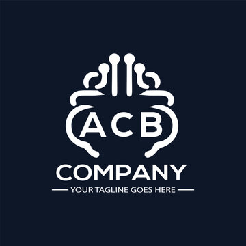 ACB logo design initial creative letter logo. ACB unique letter logo design. ACB vector logo simple. elegant and luxurious. technology logo shape.