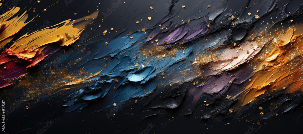 Poster abstract make up brush strokes background