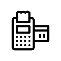 credit card line icon