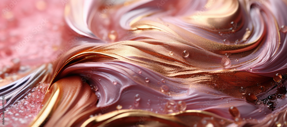 Poster abstract make up brush strokes background