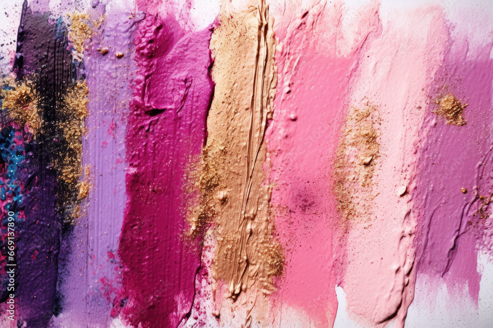 Poster make up brush strokes background