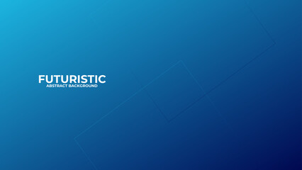 Fototapeta premium Modern Blue Futuristic Abstract geometric background. Futuristic hi-technology concept. Horizontal banner template. Suit for cover, banner, brochure, corporate, poster, presentation, website