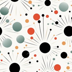 seamless pattern with the texture of circles on white background for textiles or holiday wrapping paper