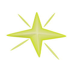 Obraz premium 3d golden star