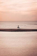 Fototapeta premium fishing at sunset