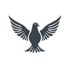 The dove and pigeon symbolize art design. The universal peace, innocence, and purity symbols