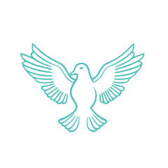 The dove and pigeon symbolize art design. The universal peace, innocence, and purity symbols